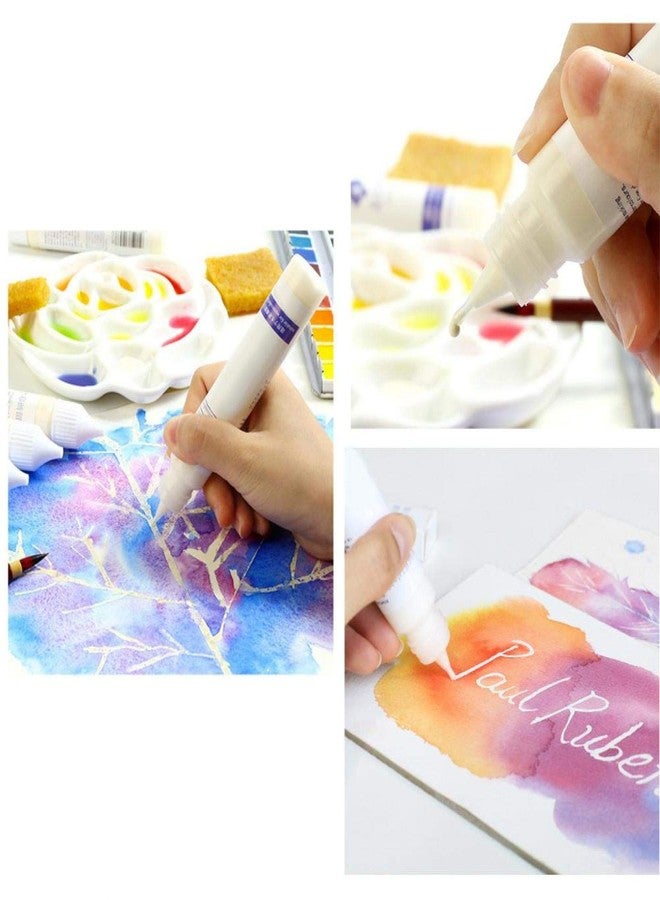 Voluxe YBW Art Masking Fluid, White 30ml Watercolor Masking Fluid for Watercolor Painting - Image 1