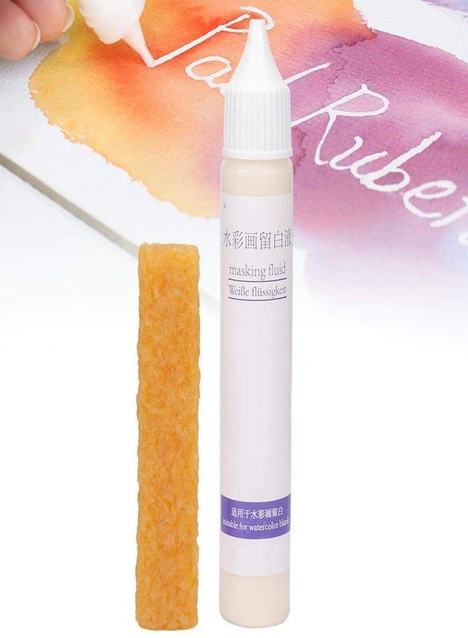 Voluxe YBW Art Masking Fluid, White 30ml Watercolor Masking Fluid for Watercolor Painting - Image 4