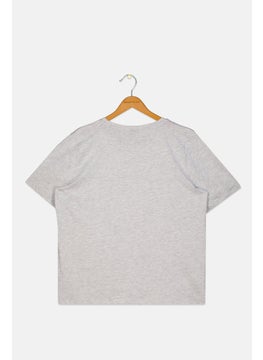 Disney Kids Girls Round Neck Short Sleeve Graphic T-Shirt, Grey  - Image 2