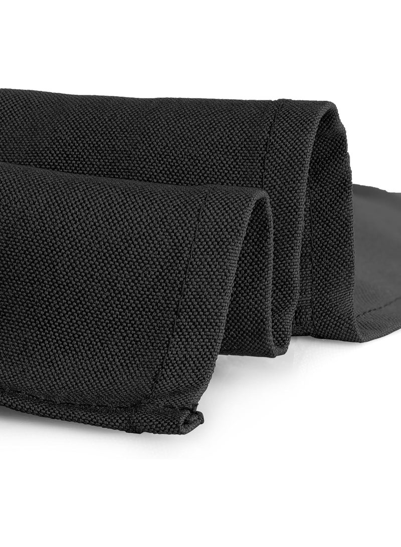 Bluejw 1-Piece Solid Pattern Table Cloth Black Rectangle Table - Heavy Duty Washable Fabric - for Buffet Table, Holiday Party, Dinner, Wedding & Baby Shower - Image 4