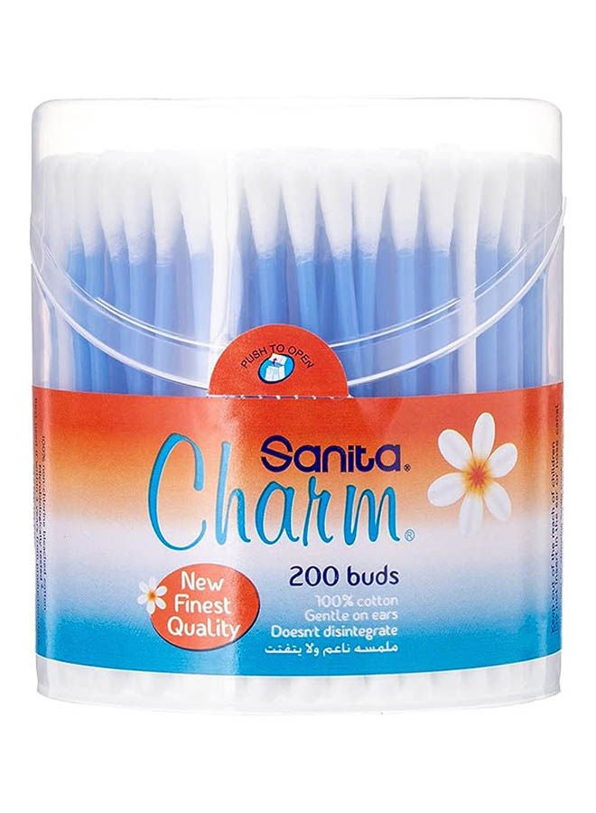 Sanita Ear Buds Round - 200 Pieces - Image 1