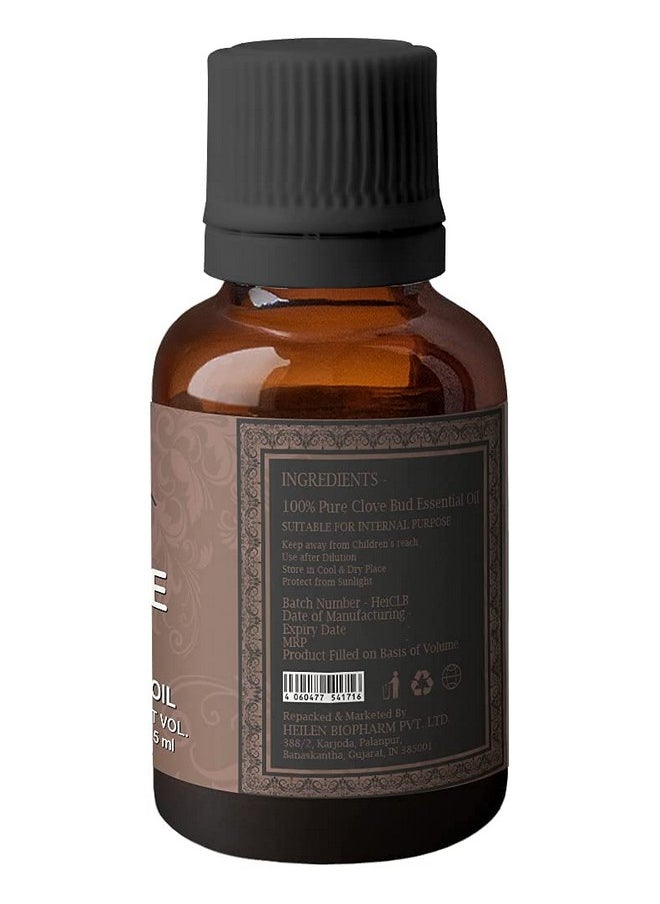 Heilen Biopharm Clovebud (Syzygium Aromaticum) Food Grade (Edible) Essential Oil For Oral Health - 15 Ml Bottle I Pack Of 1  - Image 5