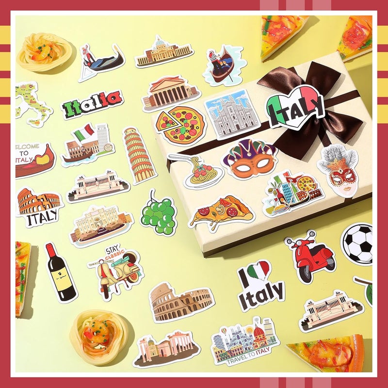 Konohan 30 Pcs Italy Souvenirs Gifts Italy Magnet for Refrigerator City Magnetic Refrigerator Stickers for Home Decoration - Image 4