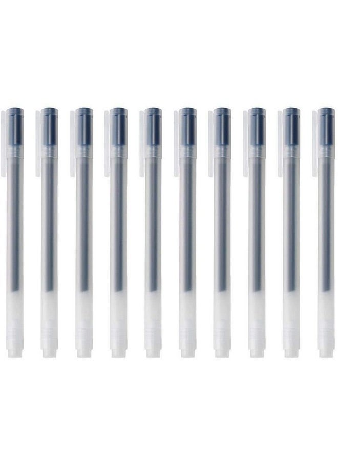 موجي أقلام حبر جاف MUJI جل 0.38 مم أزرق-أسود، 10 قطع 