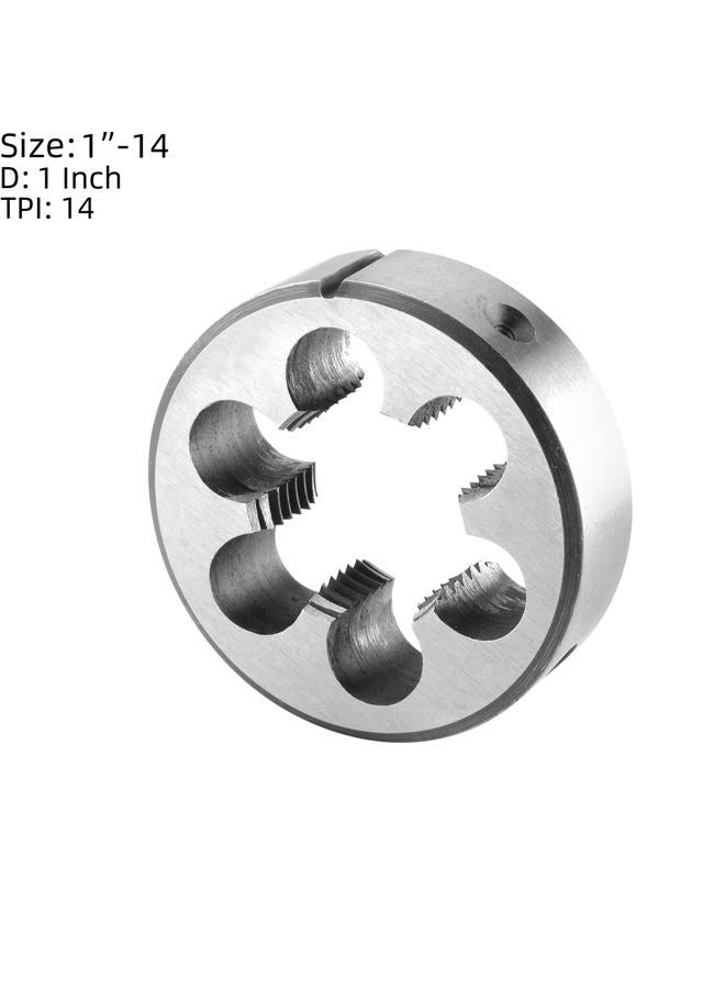 Burkit 1"-14 UNF Tap and Die Set, 1" x 14 UNF Machine Thread Tap and Round Die Right Hand - Image 3