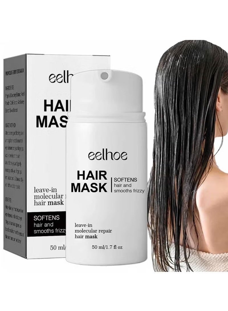 إيلهو قناع إصلاح الشعر من إيلهو، إصلاح الشعر المجعد والجاف والتلف، تغذية الشعر وفرد الشعر، مضاد للتساقط، شعر ناعم وناعم، علاج جذور الشعر اللامع، قناع الكيراتين الناعم للشعر، علاج الشعر المجعد، العناية بالجمال، إصلاح الشعر المجعد - Image 1