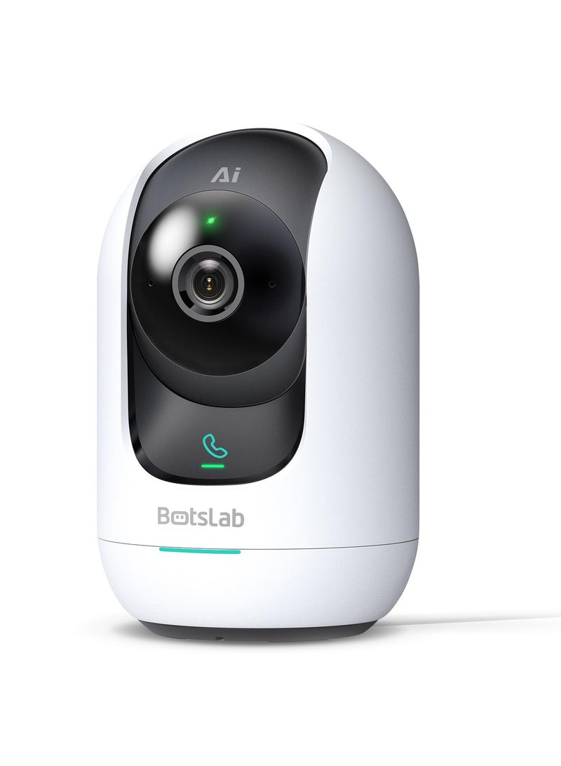 Botslab Indoor 5M Pan Tilt Zoom Smart Security Camera, AI Human and Motion Detection PTZ Indoor Camera for Home, 2-Way Audio and Night Vision for Baby, Pet, Elder, Compatible with Alexa - Image 1