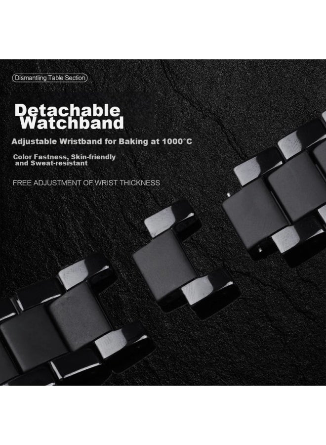 Watchbond Compatible With Huawei Watch 4 Pro, Watch 5, Three-bead Ceramic, Gt5 Pro, Semi-matte Gt5, Replacement Strap For Men, 46mm Premium Watch 3 Pro New Wristband - Image 4