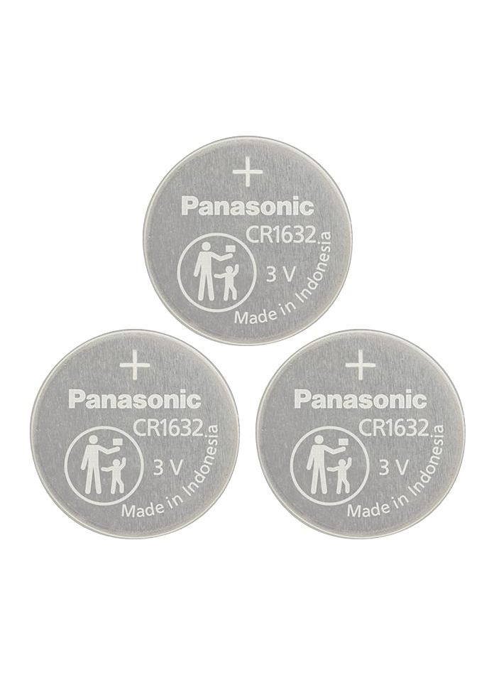 Panasonic CR 1632 Lithium Coin Battery Pack of 3 - Image 1