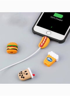 KASTWAVE Cute Cable Protector, KASTWAVE 20PCS Cable Saver, Fruit Animal Charging Cable Buddies, Cable Protect Sets Compatible for iPhone iPad Charger Cable Only  - Image 4