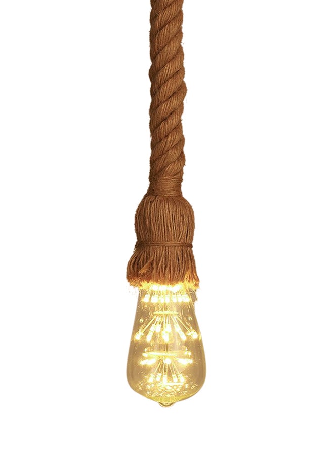 Vintage Rope Hanging Pendant Brown  - Image 1