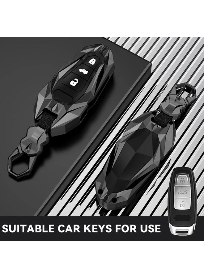 Car Key Case Ring Holder Cover Shell Protector Compatible With Audi Type D Models - Image 1