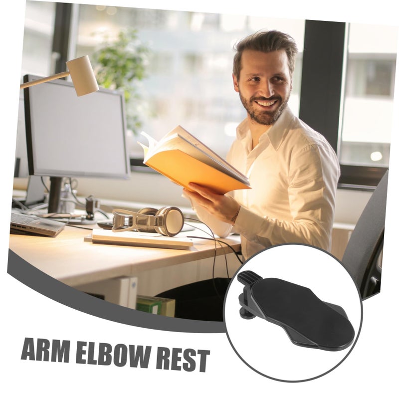 Ergonomic Desk Arm Rest with Punch Installation for Elbow and Wrist Support Gaming Office Use Black - Image 4