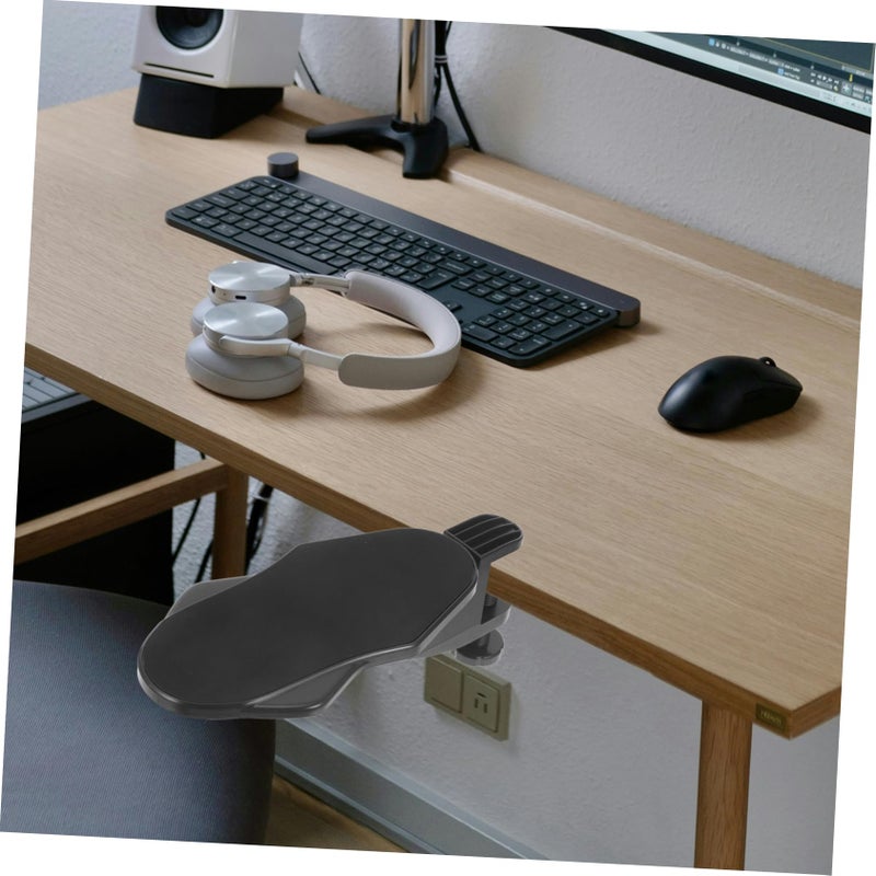 Ergonomic Desk Arm Rest with Punch Installation for Elbow and Wrist Support Gaming Office Use Black - Image 5