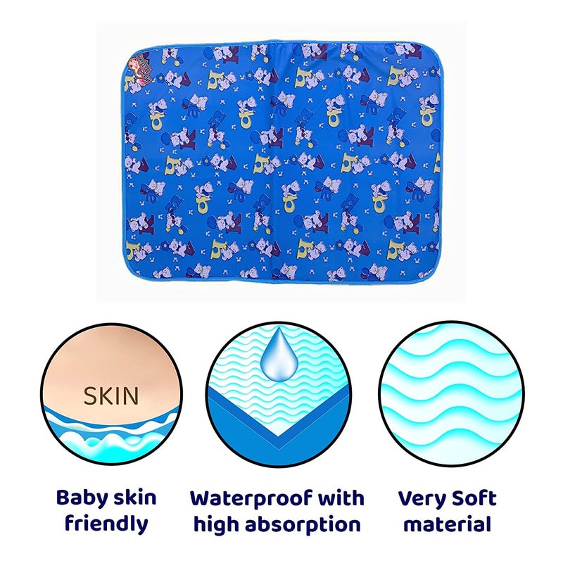 White Bubble Anti-Piling Quick Dry Waterproof Baby Sheet - Cotton Bed Protector for Newborns - Image 3