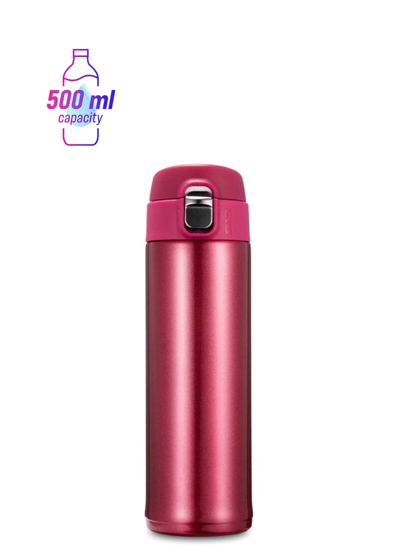 Stainless Steel Water Bottle Red 500ml