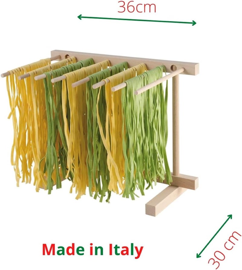 Eppicotispai EP 102 Natural Beechwood Collapsible Pasta Drying Rack - Image 5