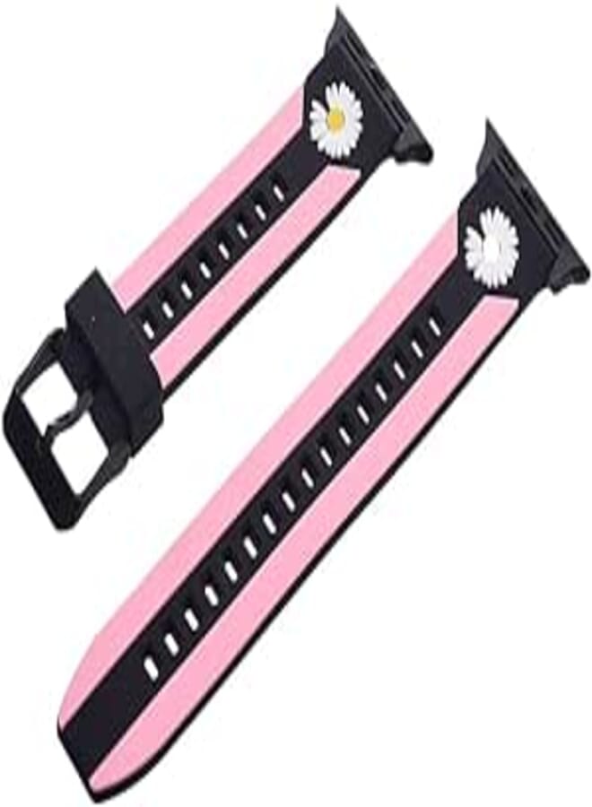 Generic Silicone Adjustable And Expandable Watch Strap With Youthful Design For Unisex Compatible With Smart Watches 38/40/41MM - Multi Color