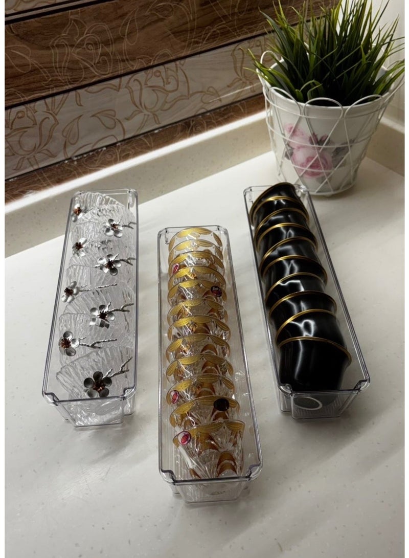 HassanZ Set of 2 stylish multi-purpose kitchen organizers for cups, spoons, and more - Image 1