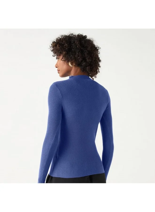 2Xtremz 2Xtremz Ribbed Sweater with Long Sleeves