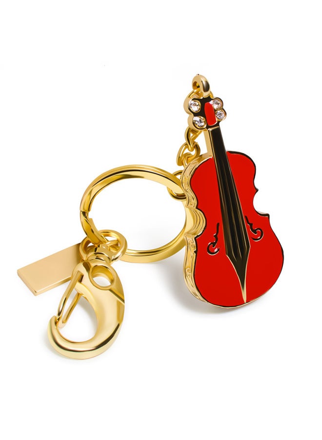 Direct Creative Violin Music U Disk Exquisite Metal Violin U Disk Crystal Violin U Disk-Color:White-Capacity:512MB  - Image 5