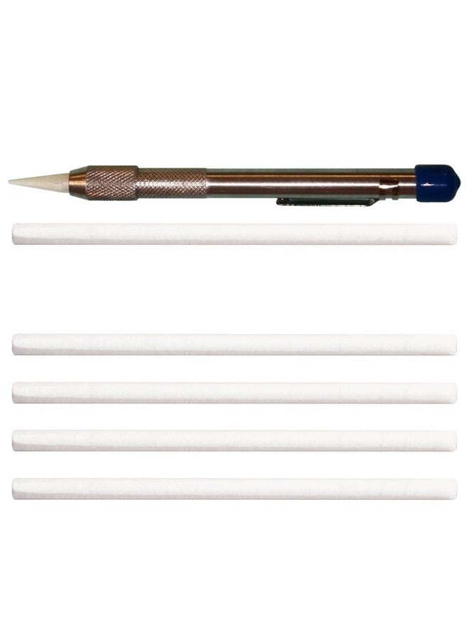 Cottage Mills - Treasure Marker - Soapstone Fabric Marker With 6 Refills - Marks Easily Rub Or Wash Off - Sharpen With A Pencil Sharpener - Image 1