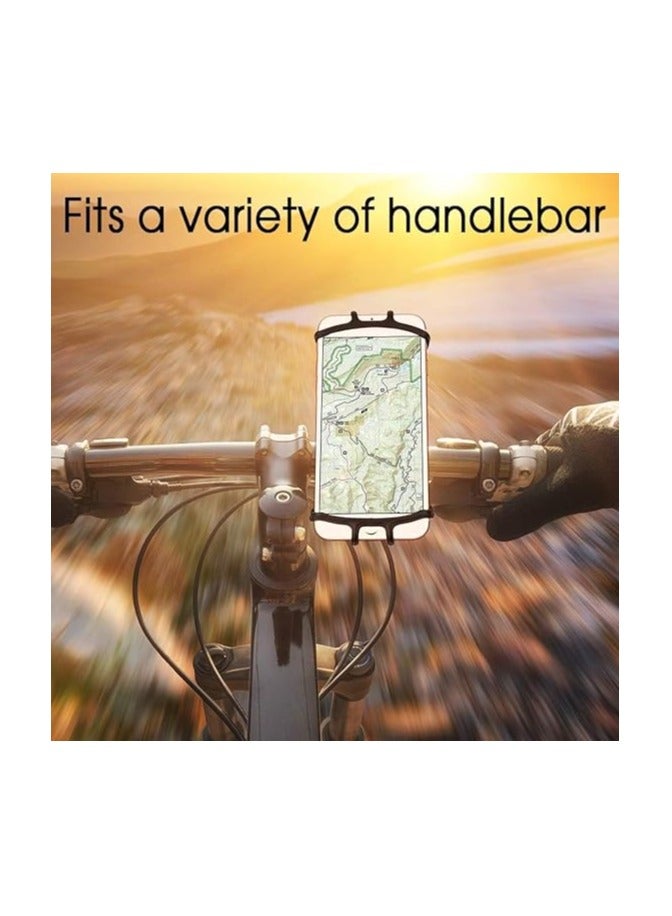 Mobile Phone Holder for Bike, 360° Rotation Bicycle Scooter Phone Holder for all size from 4’’- 6.5’’ Motorcycle,Shopping Cart,Treadmill,Strollers Silicone Mobile phone Mount - Image 4