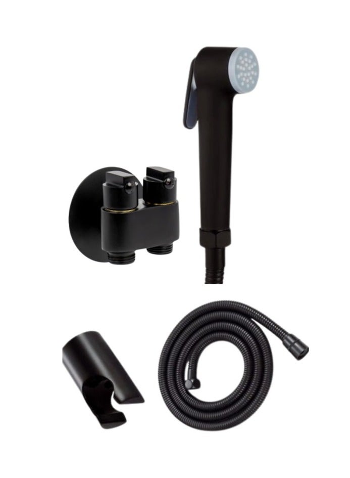 Easy-to-use travel bidet, black, dual valve bidet - Image 1