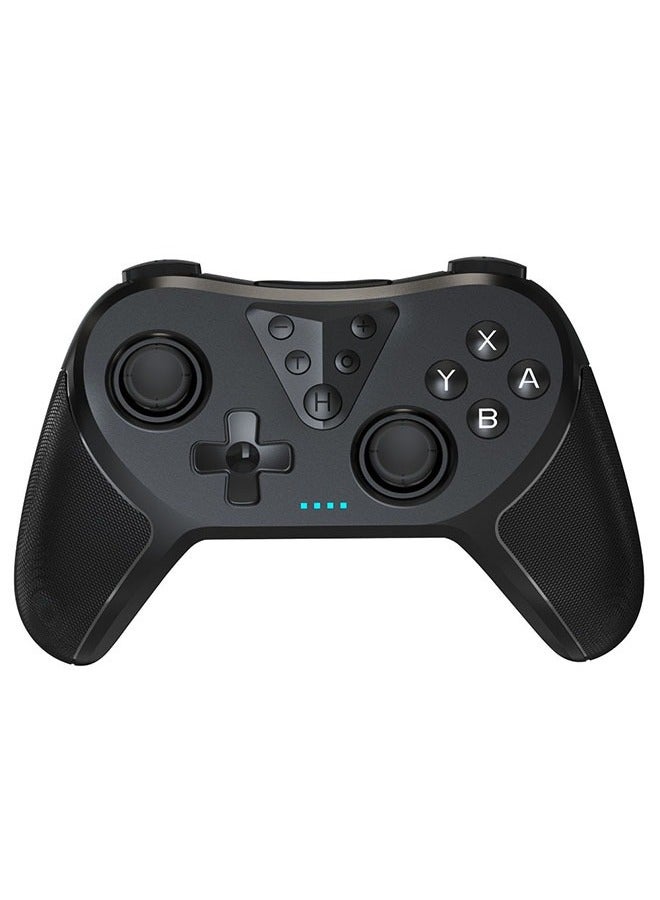 JOYFOCUS Bluetooth Game pad With Wake Up Switch Gaming Wireless Game pad With Vibration Sensing Six-Axis Black - Image 1