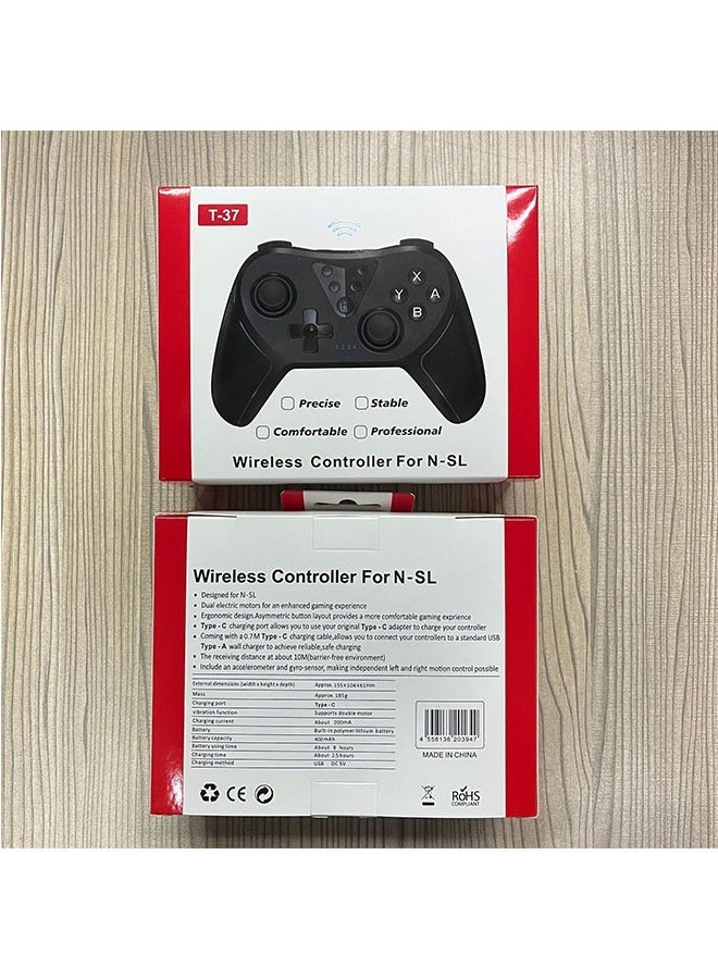 JOYFOCUS Bluetooth Game pad With Wake Up Switch Gaming Wireless Game pad With Vibration Sensing Six-Axis Black - Image 5