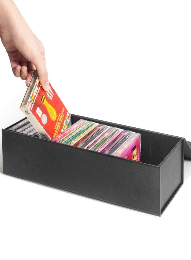 tutata Cassette Tape Storage Box, Cassette Tape Holder 14.25 x 4.5 x 3 Inch, Store Up to 20 Cassette Cases – 1 Pack - Image 1