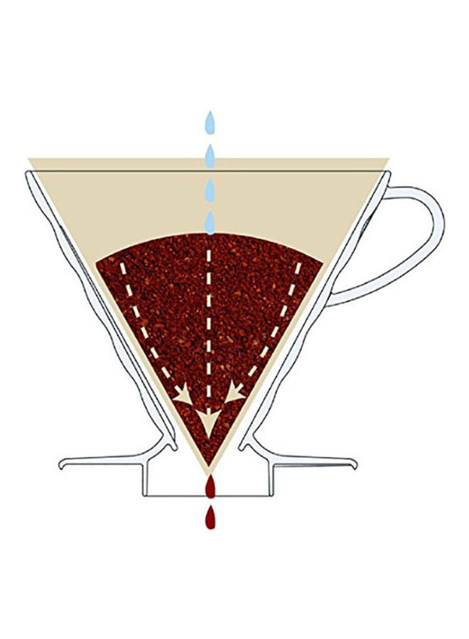 Professional Chef V60 Coffee Dripper Clear 15 x 17 x 17cm - Image 2