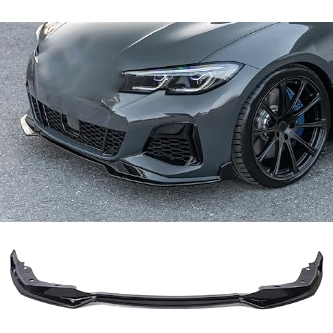 Cryfokt Front Bumper Lip Splitter Diffuser, Heavy Duty ABS Bumper Lip Body Kit for 3 Series G20 G21 320i 330i 330e M340i 2019-2022, Improved Aerodynamic Performance for Car Enthusiasts - Image 4