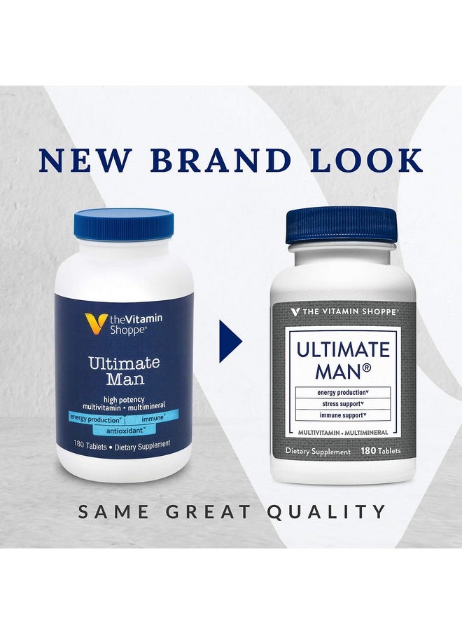The Vitamin Shoppe - Ultimate Man Multivitamin High Potency Multi Energy & Antioxidant Blend Daily Multi Mineral Supplement For Optimal Men - Image 1