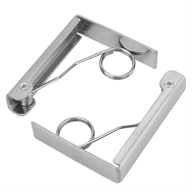 Table Cloth Clips: Stainless Steel 7.6*6cm Anti-Slip Triangular Design - Rustproof Durable Tablecloth Holder for Outdoor Picnics Indoor Parties Family Dinners Restaurants Weddings Buffets - Image 1