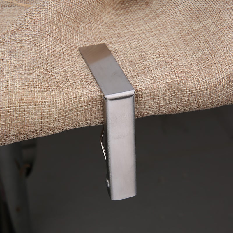 Table Cloth Clips: Stainless Steel 7.6*6cm Anti-Slip Triangular Design - Rustproof Durable Tablecloth Holder for Outdoor Picnics Indoor Parties Family Dinners Restaurants Weddings Buffets - Image 3