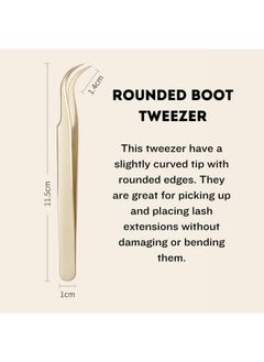 BBC Professional Golden Vloume Tweezers Set Of 4  - Image 5