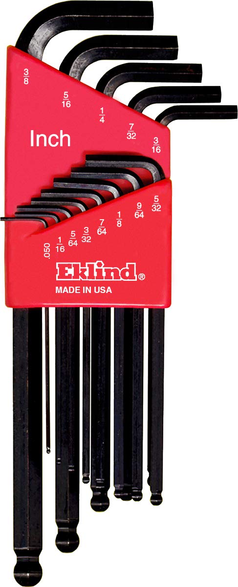 Eklind Tool Eklind 13222 Ball-Hex L-Key allen wrench Combo- Inch / MM (2 sets 22pc), 22-piece set - Image 2