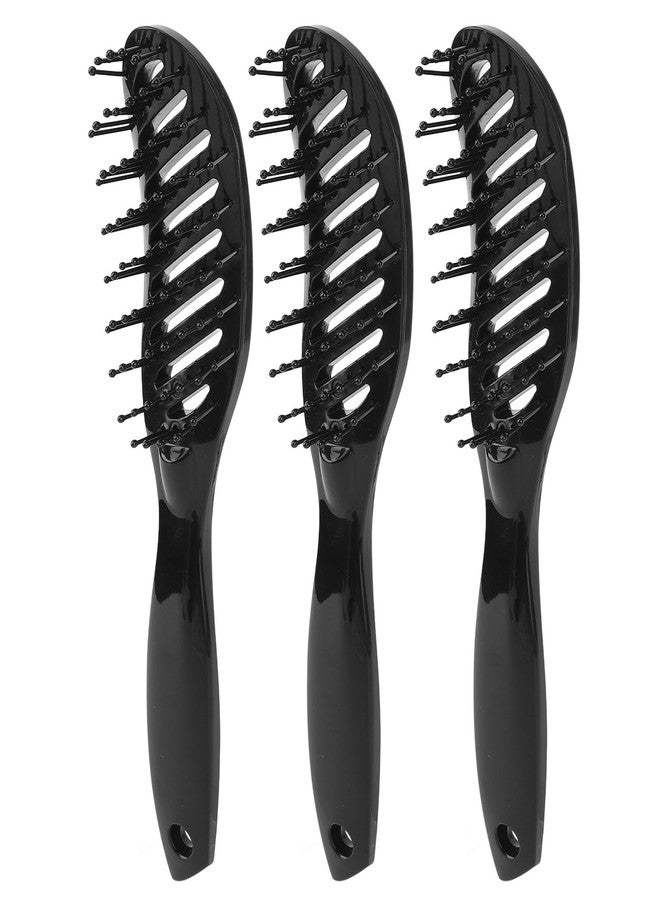 CXCTCT 9 Row Curved Detangling Hair Brush Removable Styling Blow Dry Comb - Image 4