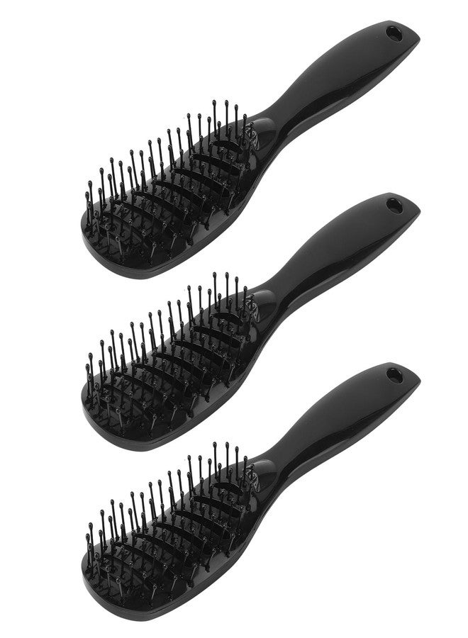 CXCTCT 9 Row Curved Detangling Hair Brush Removable Styling Blow Dry Comb - Image 1