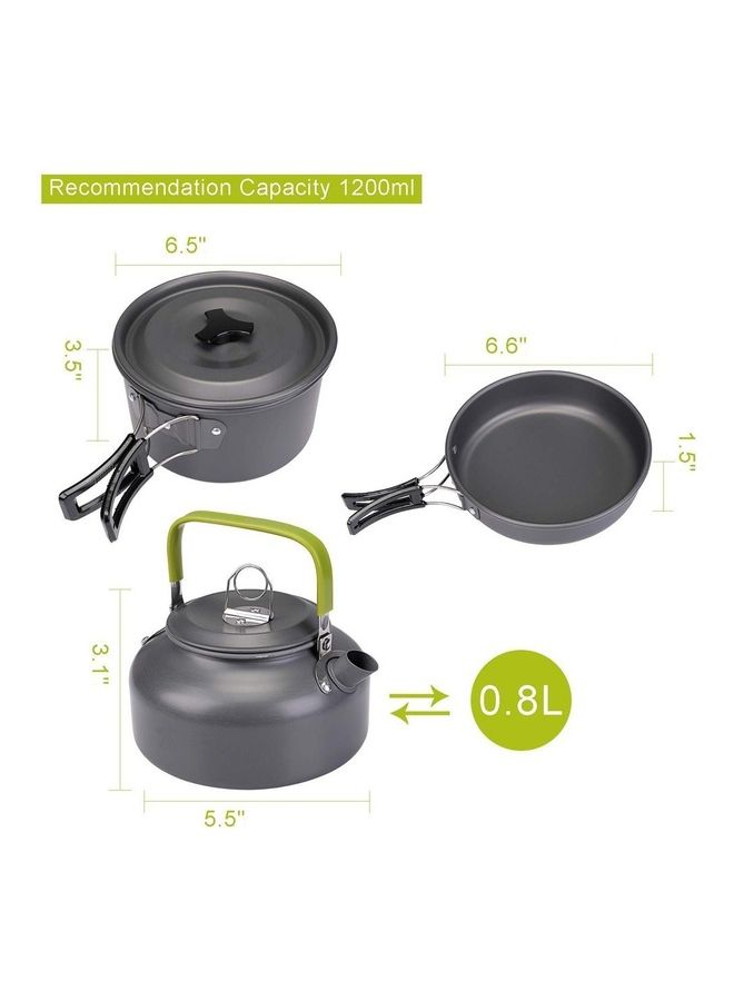 Y&D Picnic Camping Cookware Ultra-Light Portable Outdoor 18.8x18.5x12.7cm - Image 2