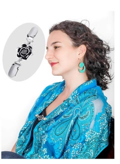Generic 4 Pieces Vintage Sweater Shawl Clips Retro Cardigan Collar Clips Dress Shirt Brooch Clips for Women Girls Wearing, 4 Styles  - Image 2