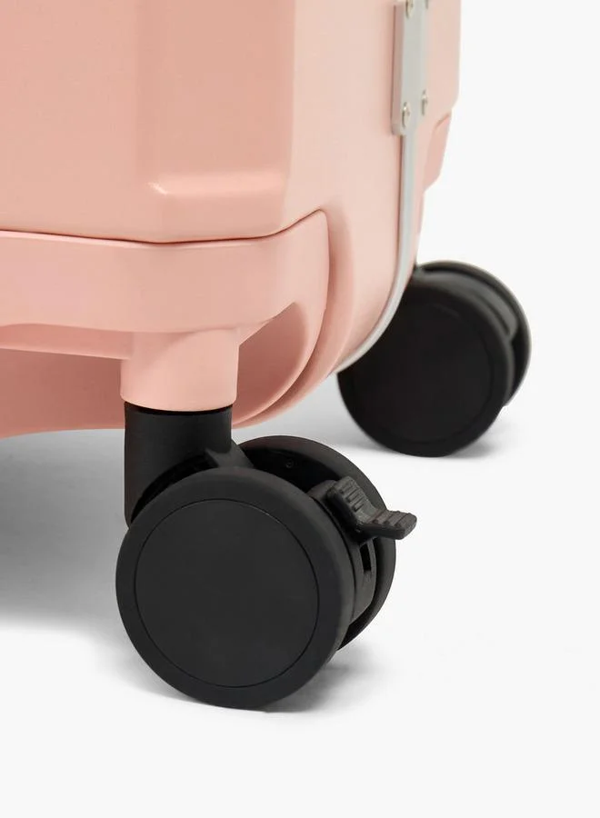 Wave PINK Solid Hardcase Trolley Bag With Retractable Handle for Women | Best Price UAE