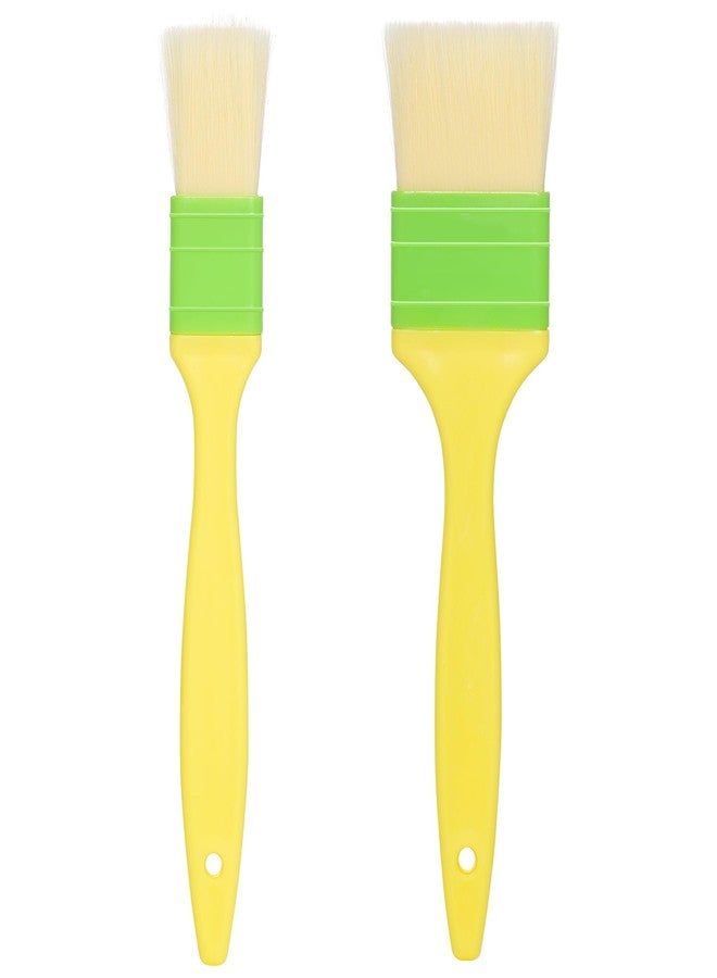 yeabwps Pastry Brushes Basting Brush for Cooking Spreading butter, oil, or egg wash,Cooking Baking BBQ Oil Brush (2, 1in, 2in) - Image 1