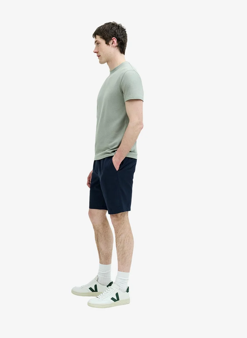 فرنش كونكشن Men's Navy Comfort Elastic Waist Shorts