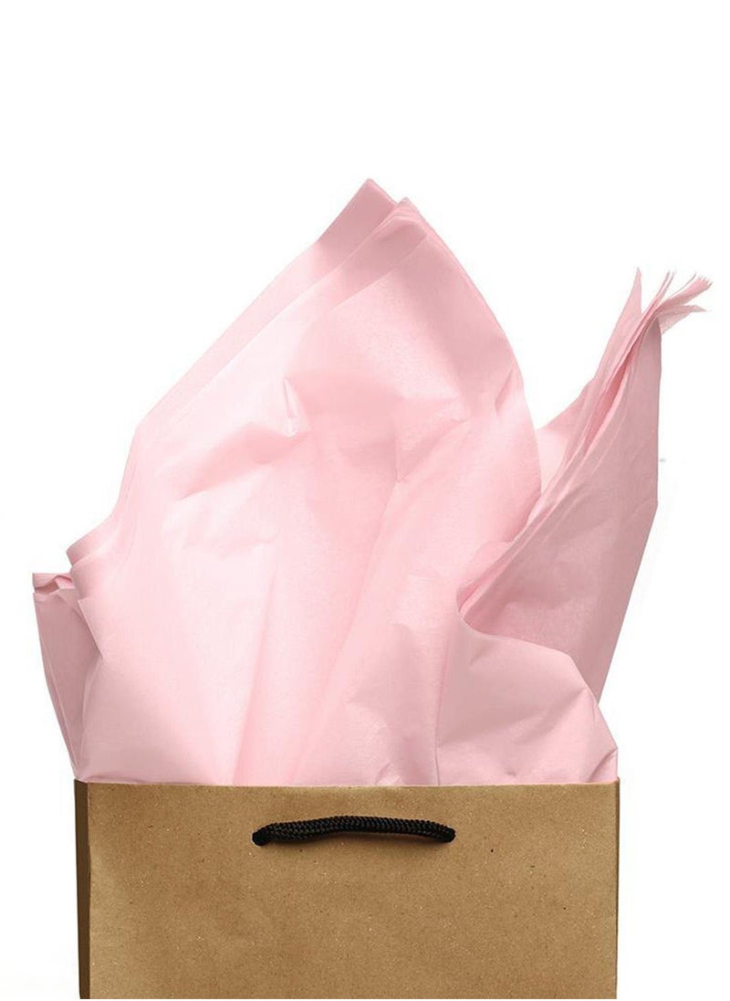 NIBEMINENT - 50-Pieces Premium Quality Gift Wrapping Tissue Paper Pink - Image 1
