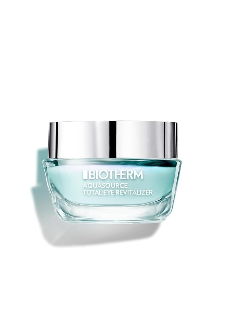BIOTHERM Biotherm Aquasource Total Eye Revitalizer Gel – Hydrating Gel with Depuffing Agents to Awaken and Reduce Under-Eye Bags, with Instant Cooling Effect, 0.5 fl. oz.  - Image 1