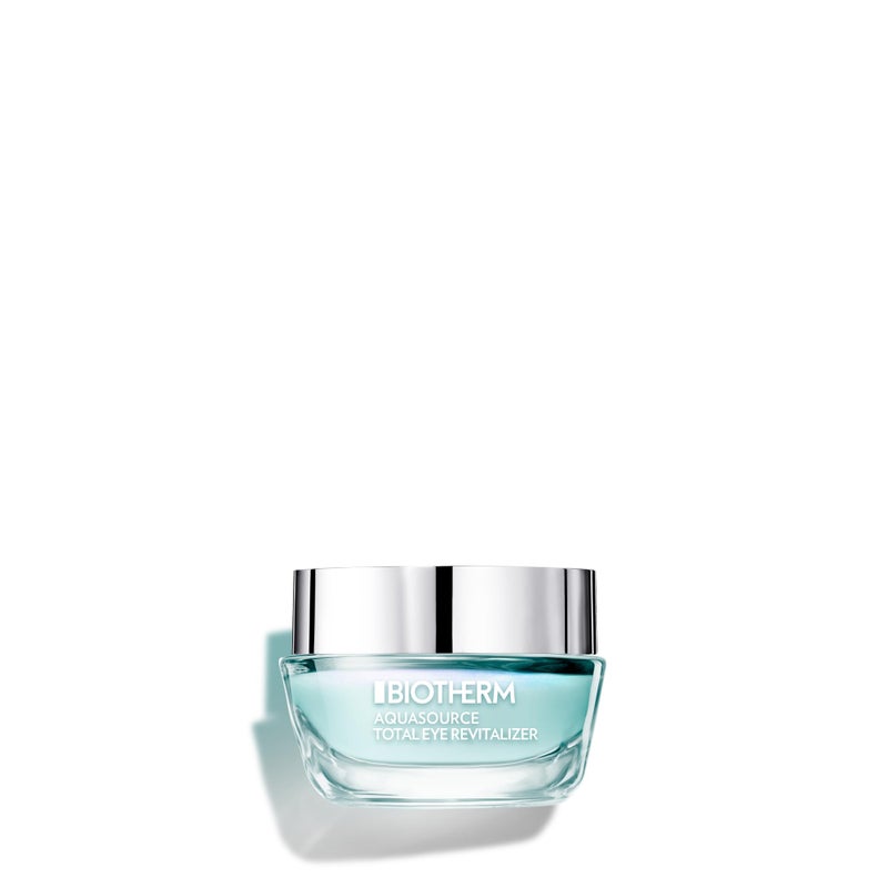 BIOTHERM جيل بيوديرم أكوا سورس لتجديد العينين، جل مرطب للعيون المنتفخة، مع عوامل تقليل الانتفاخ لإيقاظ، وإضاءة، وإزالة أكياس تحت العين، تأثير تبريد فوري، 0.50 أونصة سائلة. - Image 1