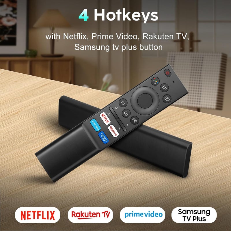 جهاز تحكم عالمي لتلفزيون سامسونج الذكي، جهاز تحكم بديل بأزرار Netflix وPrime Video وRakuten TV وSamsung TV Plus - Image 4