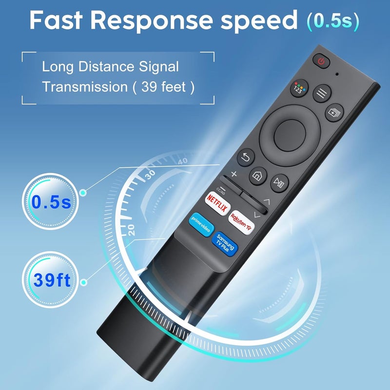 جهاز تحكم عالمي لتلفزيون سامسونج الذكي، جهاز تحكم بديل بأزرار Netflix وPrime Video وRakuten TV وSamsung TV Plus - Image 5